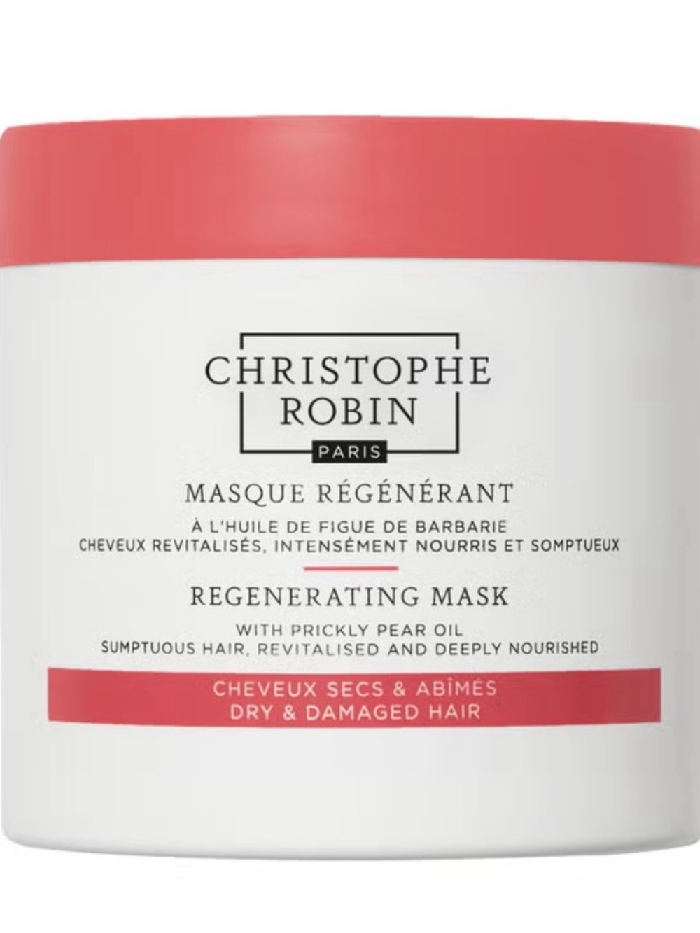 Christophe Robin Regenerating Hair Mask - Pink & White